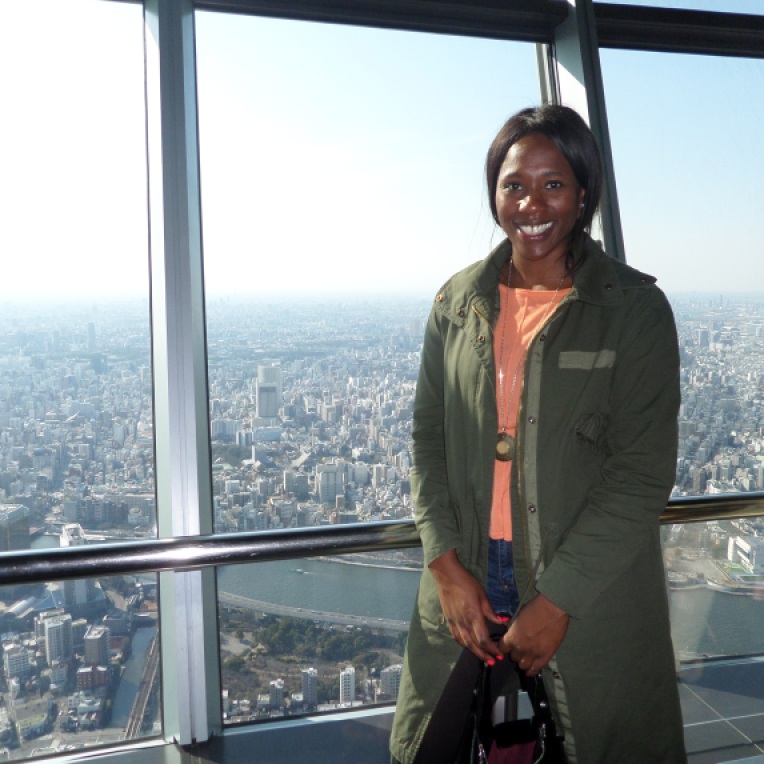 On the 350th floor at the Tokyo Skytree.